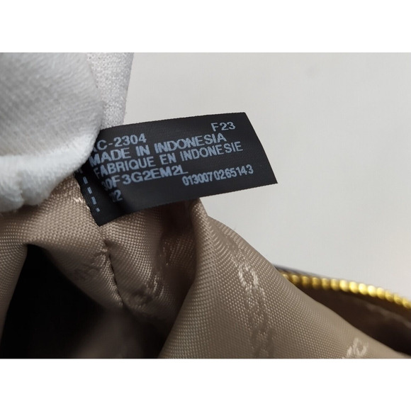 Michael Kors Cheryl Camel Tan Leather Zipper Messenger Crossbody Bag - NWT $328 - Picture 13 of 16